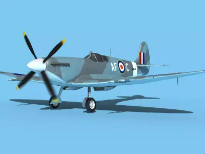 Supermarine Spitfire MkXII V03 3D model