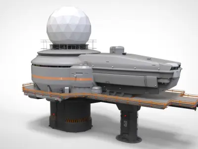 Antenna post 4 3D model