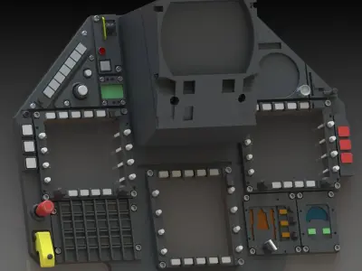 Mirage 2000 complete cockpit Stl Files only AVIATION DESIGN 3D print model