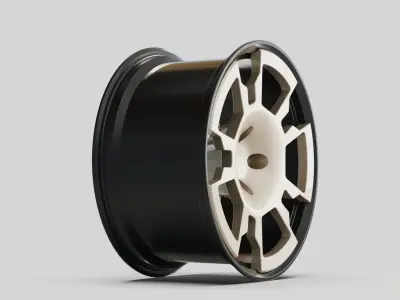 RETRO WHEEL rims tuning auto garage  3D model