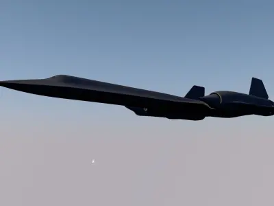 SR-71 Blackbird Reduction-0 3D model 3D model