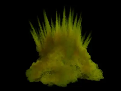 Houdini to Arnold - Shrapnel Explosion Asset Low-poly 3D model