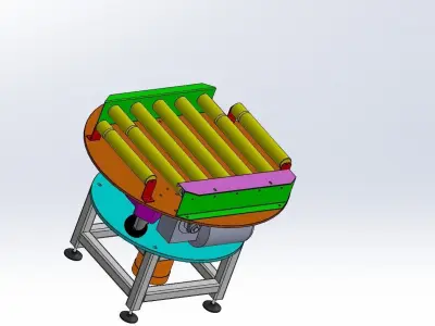 Rotary conveyor 3D model