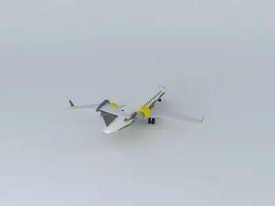 Goldenjet Bombardier CRJ 200 Free 3D model