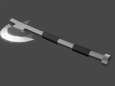 Iron Axe Free low-poly 3D model