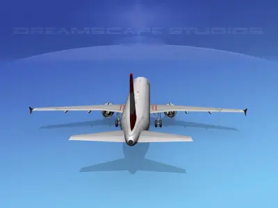 Airbus A321 Austrian 3D model
