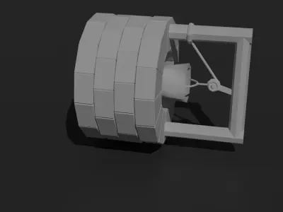 3D Model Well Low-poly 3D model