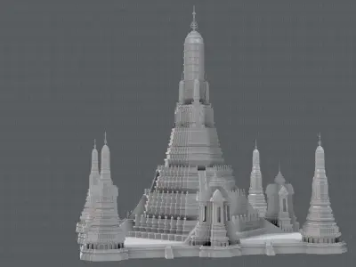Wat Arun 3D model