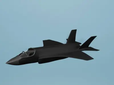 Lockheed Martin F-35 Lightning II Low-poly 3D model