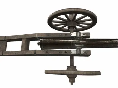 Cannon 2 old 3D model