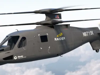 Sikorsky S97 Raider Rigged 3D model