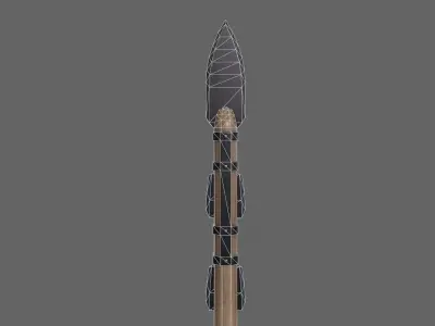 PBR Spear V3b Low-poly 3D model