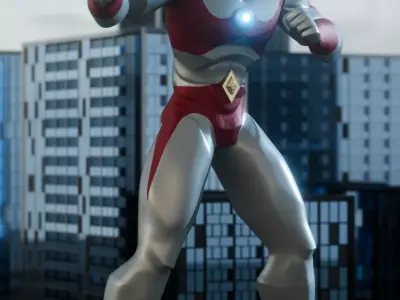 Ultraman 80 Stylized 3D Model  3D model