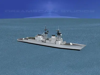 Spruance Class DD968 Author W Radford 3D model