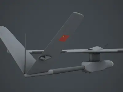 CH-802 China UAV Low-poly 3D model