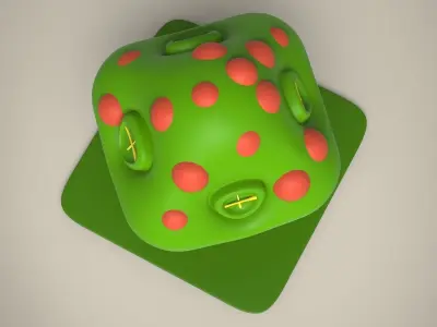 Cartoon house 3D model