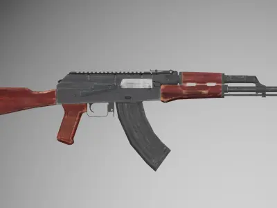 Low Poly Game Ready Rifles Pack Free low-poly 3D model