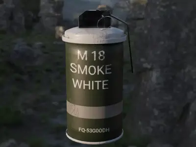 M-18 Smoke Grenade Free 3D model