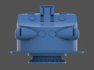 Littorio Class 350cm range finder - Commercial lic - 1-72 scale 3D print model