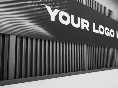 Modular Racetrack Advertising Wall Variation 3D model