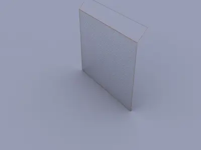 Fance 01 Low-poly 3D model