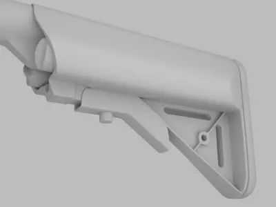 Assault rifle Stock Free 3D model