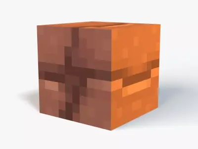 Minecraft Armadillo Low-poly 3D model