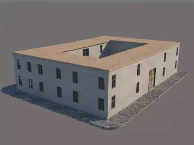 Old Structure Low-poly 3D model