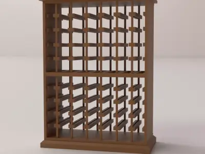 Wine Rack 3D model