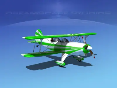 Acro Sport II Biplane 3D model