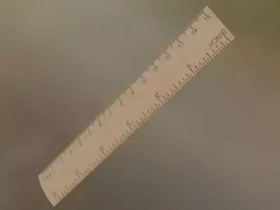 Ruler Low-poly 3D model
