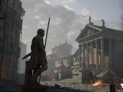 Roman Environments Bundle Low-poly 3D model