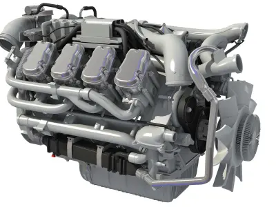 European Diesel Engine 3D model