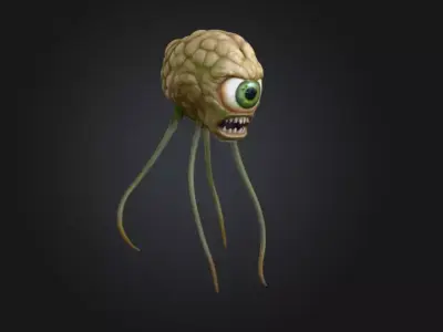 Cyclopean Stalker Low-poly 3D model