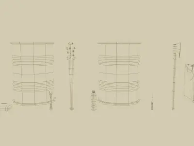 Low Poly Apocalyptic Survival Asset Pack Low-poly 3D model