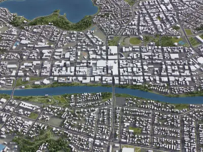 Hamilton Low-poly 3D model