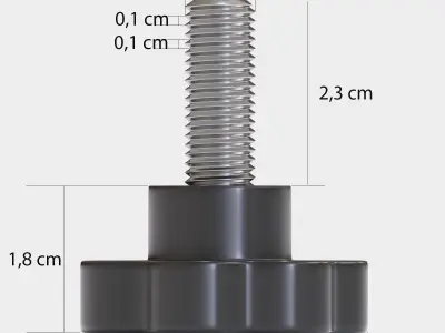 Clamping bolt 3D model