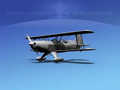Acro Sport II Biplane VBM 3D model
