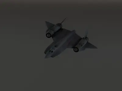 Lockheed YF-12 Low-poly 3D model