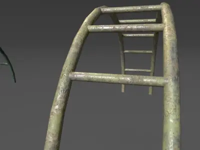 Soviet Oldschool Climber Low-poly 3D model