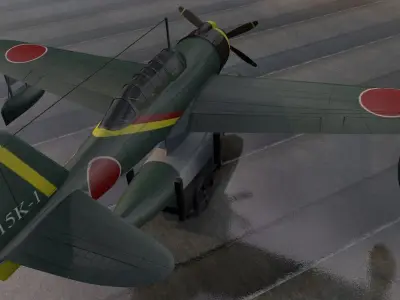 Kawanishi E15K1 Shiun - aka Norm 3D model