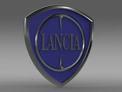 Lancia logotype 3D model