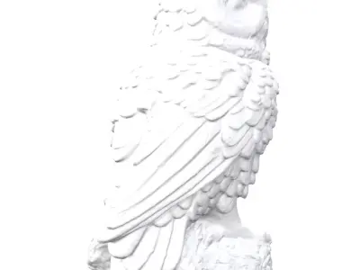 garden owl 3D print model