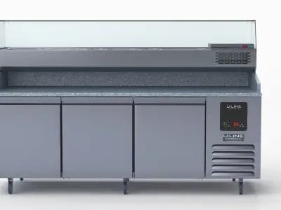 U-Line Pizza Prep Table Refrigerators UCPP588-SS61A 3D model
