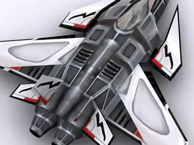 Sci-Fi fighters pack Low-poly 3D model