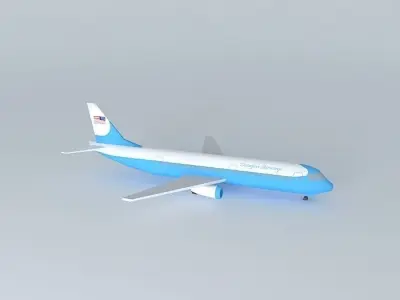 A Simple Aircraft painted into Douglas Airways Livery Free 3D model
