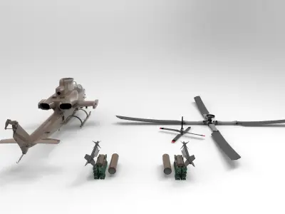 Bell AH 1Z 3D printed 3D model