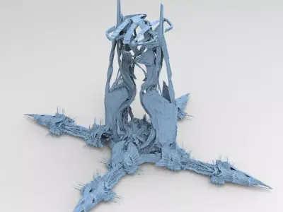 Deep sea Atlantis Star Tower 3D model