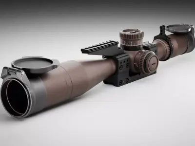 Vortex Razor HD Gen III 6-36x56 and Spuhr SP-4001C Mount Low-poly 3D model