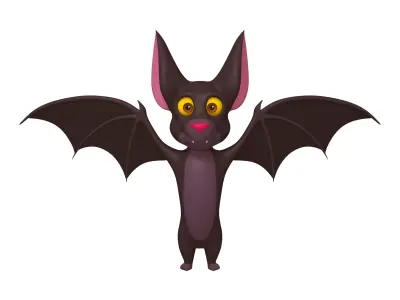 Bat Cartoon 3D model